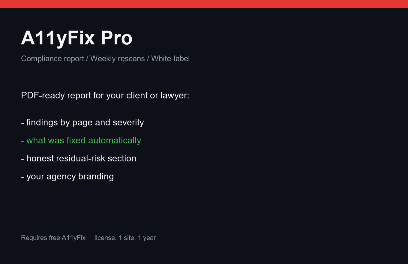 A11yFix Pro