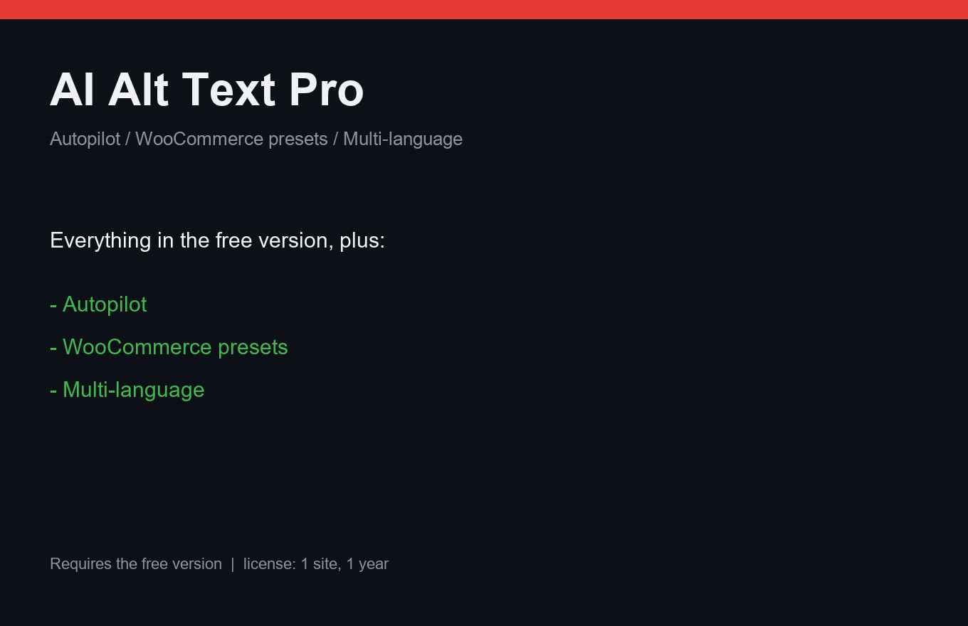 AI Alt Text Pro